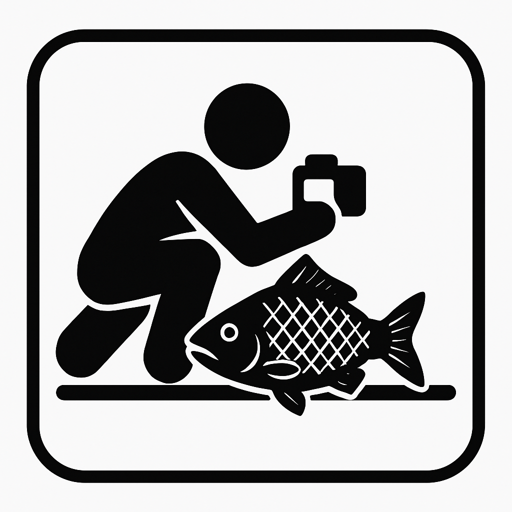 Keep the fish low for photos