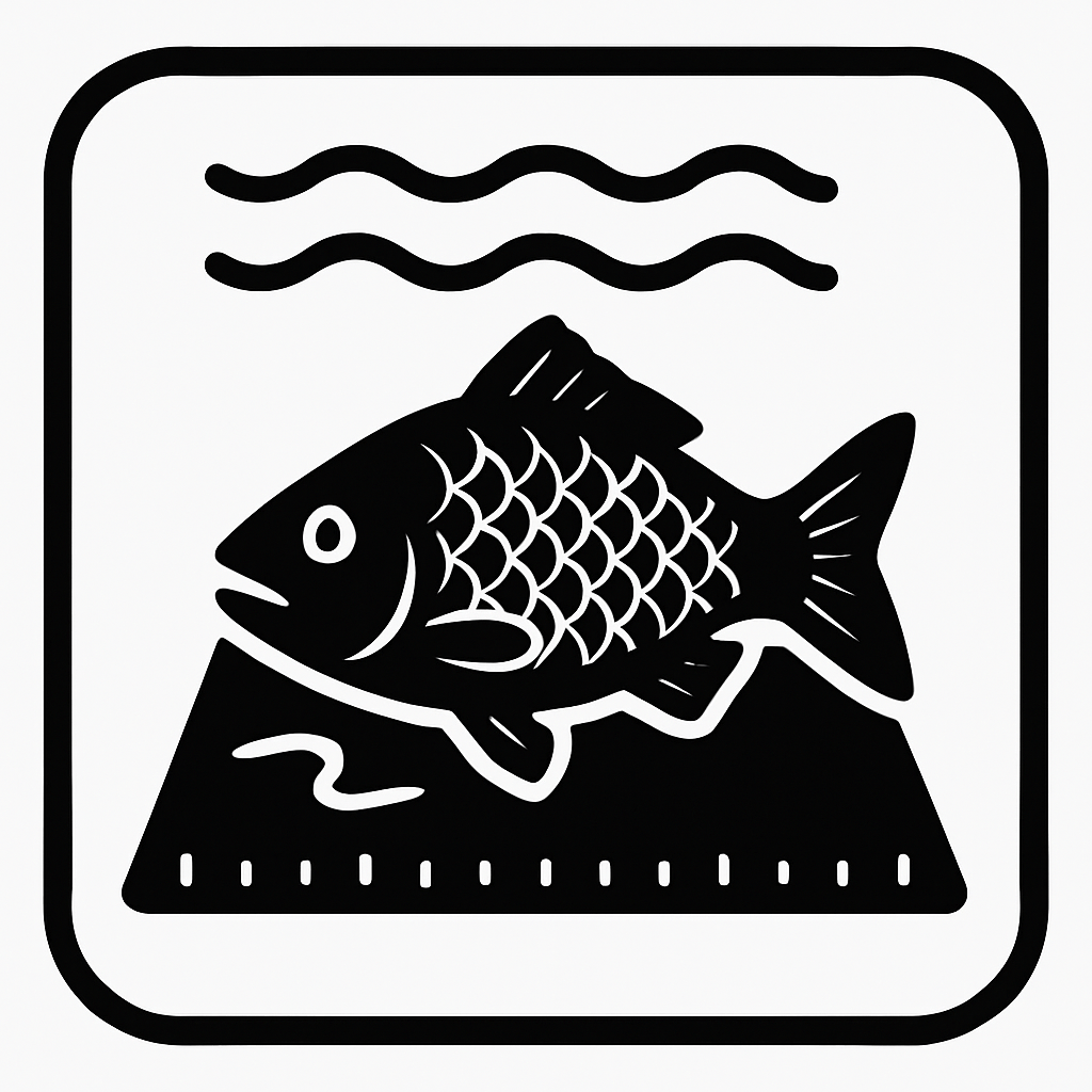 use a padded wet measuring mat to measure fish